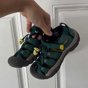 Keen Kids Dark Teal and Yellow Outdoor Sandals